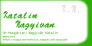 katalin nagyivan business card