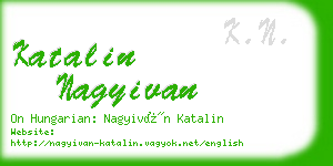 katalin nagyivan business card